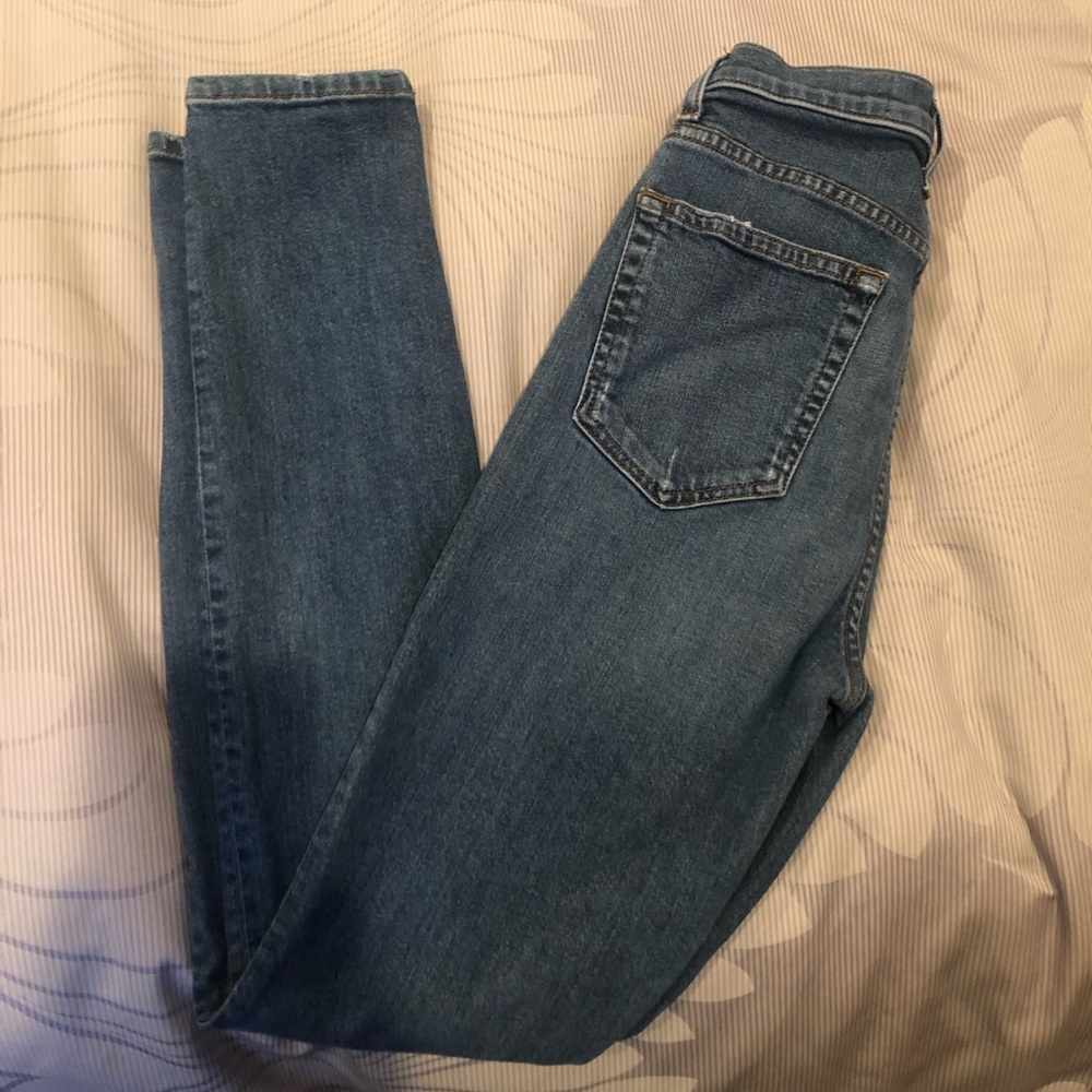 Reformation High and Skinny Jeans in Rhine